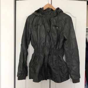 Faux leather jacket